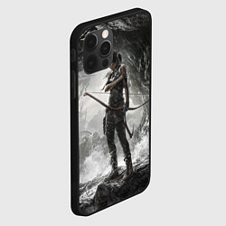 Чехол для iPhone 12 Pro Лара Крофт, цвет: 3D-черный — фото 2