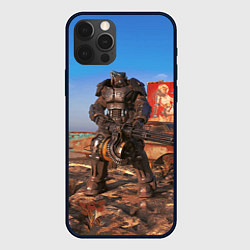 Чехол для iPhone 12 Pro Fallout 4 Power Armor x-01, цвет: 3D-черный