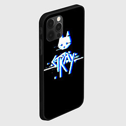 Чехол для iPhone 12 Pro Stray blue glitch, цвет: 3D-черный — фото 2