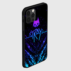 Чехол для iPhone 12 Pro Stray neon paint splashes, цвет: 3D-черный — фото 2