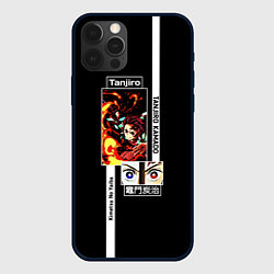Чехол для iPhone 12 Pro Танджиро Камадо - Клинок, рассекающий демонов, цвет: 3D-черный