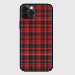 Чехол для iPhone 12 Pro Шотландский Тартан, цвет: 3D-черный