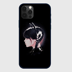 Чехол iPhone 12 Pro Wednesday black kitty