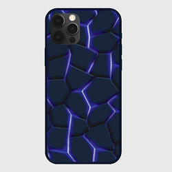 Чехол iPhone 12 Pro Неон синий