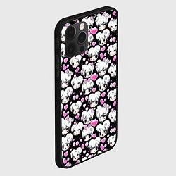 Чехол для iPhone 12 Pro Ахегао и сердечки, цвет: 3D-черный — фото 2