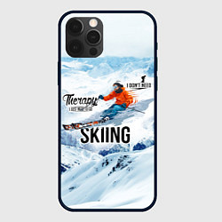 Чехол iPhone 12 Pro Горные лыжи спуск