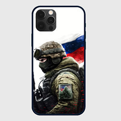 Чехол iPhone 12 Pro Русский воин патриот