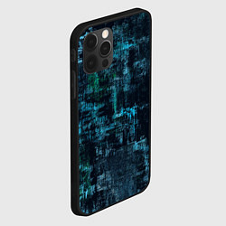 Чехол для iPhone 12 Pro Голубой абстракт, цвет: 3D-черный — фото 2
