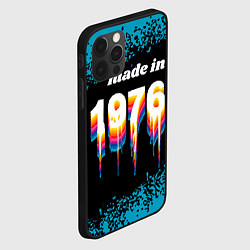 Чехол для iPhone 12 Pro Made in 1976: liquid art, цвет: 3D-черный — фото 2