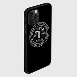 Чехол для iPhone 12 Pro BTS Army, цвет: 3D-черный — фото 2