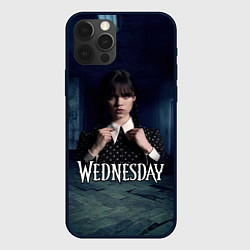 Чехол для iPhone 12 Pro Wednesday dark, цвет: 3D-черный