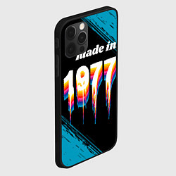 Чехол для iPhone 12 Pro Made in 1977: liquid art, цвет: 3D-черный — фото 2