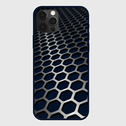 Чехол для iPhone 12 Pro Металическая бронь, цвет: 3D-черный