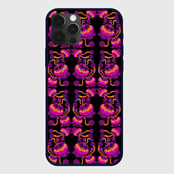 Чехол для iPhone 12 Pro Инопланетные цветы, цвет: 3D-черный