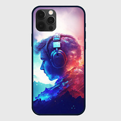 Чехол iPhone 12 Pro Парень в наушниках