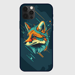 Чехол для iPhone 12 Pro Загадочный лис, цвет: 3D-черный