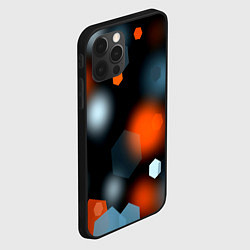 Чехол для iPhone 12 Pro Блики света абстракция, цвет: 3D-черный — фото 2
