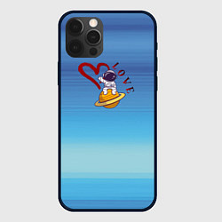 Чехол для iPhone 12 Pro Любовь космическая, цвет: 3D-черный