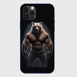 Чехол iPhone 12 Pro Сильный медведь спортсмен