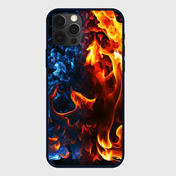 Чехол iPhone 12 Pro Битва огней - два пламени