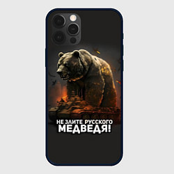 Чехол для iPhone 12 Pro Не злите русского медведя, цвет: 3D-черный