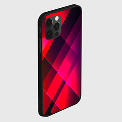 Чехол для iPhone 12 Pro Кубические грани абстракции, цвет: 3D-черный — фото 2