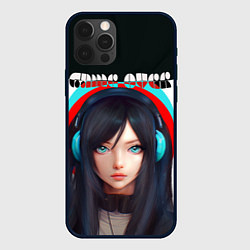 Чехол для iPhone 12 Pro Геймер-девушка аниме - гейм овер, цвет: 3D-черный