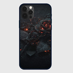Чехол iPhone 12 Pro Пепельная роза горит