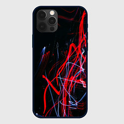 Чехол iPhone 12 Pro Дым искры цветные