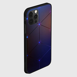 Чехол для iPhone 12 Pro Неоновая современная броня, цвет: 3D-черный — фото 2