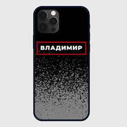 Чехол iPhone 12 Pro Владимир - в рамке красного цвета