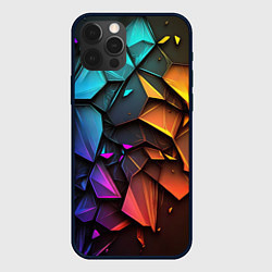 Чехол iPhone 12 Pro Неоновая абстрактная чешуя дракона