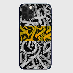 Чехол iPhone 12 Pro Yellow Callicraphic