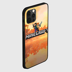 Чехол для iPhone 12 Pro Стив Майнкрафт Minecraft, цвет: 3D-черный — фото 2