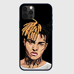 Чехол для iPhone 12 Pro XXXTentacion art, цвет: 3D-черный