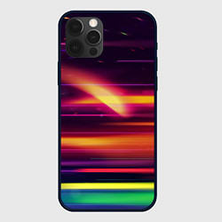 Чехол iPhone 12 Pro Радужные световые полосы