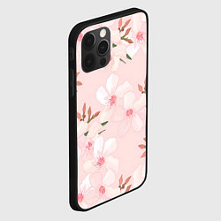 Чехол для iPhone 12 Pro Нежные лепестки, цвет: 3D-черный — фото 2