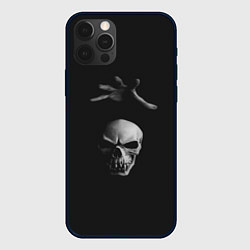 Чехол для iPhone 12 Pro Человеческий череп, цвет: 3D-черный