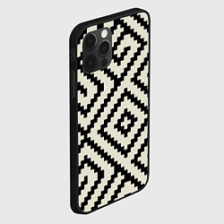 Чехол для iPhone 12 Pro Африканский узор, цвет: 3D-черный — фото 2