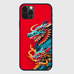 Чехол iPhone 12 Pro Japanese dragon - irezumi
