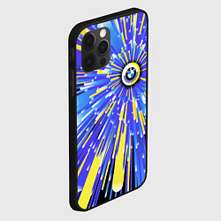 Чехол для iPhone 12 Pro BMW - neon pattern - Germany, цвет: 3D-черный — фото 2