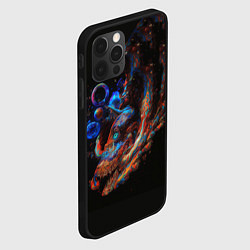 Чехол для iPhone 12 Pro Космический дракон, цвет: 3D-черный — фото 2