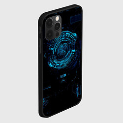 Чехол для iPhone 12 Pro Кибер абстракт, цвет: 3D-черный — фото 2