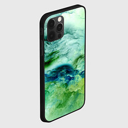 Чехол для iPhone 12 Pro Зеленые туманы, цвет: 3D-черный — фото 2