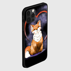Чехол для iPhone 12 Pro Милая лисица кицунэ, цвет: 3D-черный — фото 2