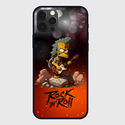 Чехол для iPhone 12 Pro Simpsons rock n roll, цвет: 3D-черный