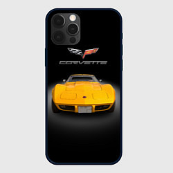 Чехол iPhone 12 Pro Американский маслкар Chevrolet Corvette Stingray