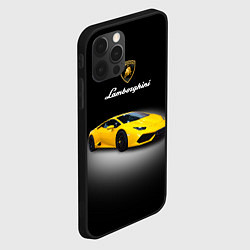 Чехол для iPhone 12 Pro Спорткар Lamborghini Aventador, цвет: 3D-черный — фото 2