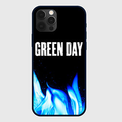 Чехол iPhone 12 Pro Green Day blue fire