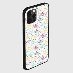 Чехол для iPhone 12 Pro Весенний паттерн с птицами, цвет: 3D-черный — фото 2